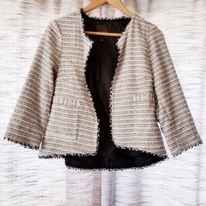 The Limited Blazer Ivory Black Small